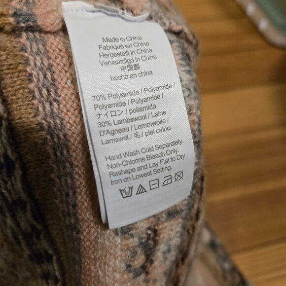 J. Crew Fair Isle Sweater Size M Lambswool Blend Eclectic Grandpa Cozy Celestial - Picture 9 of 11